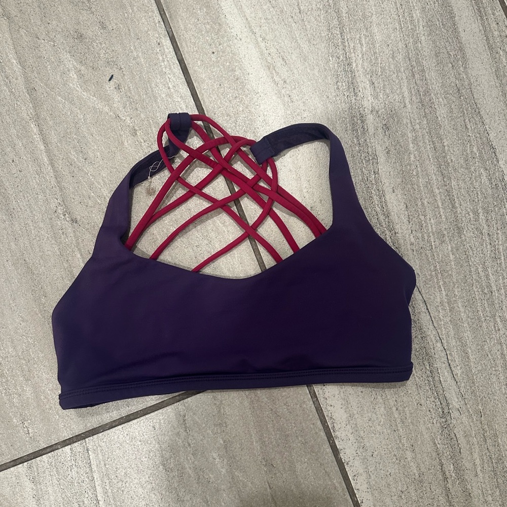 lululemon athletica Purple and Red Sports Bra